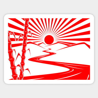 Rising sun Sticker